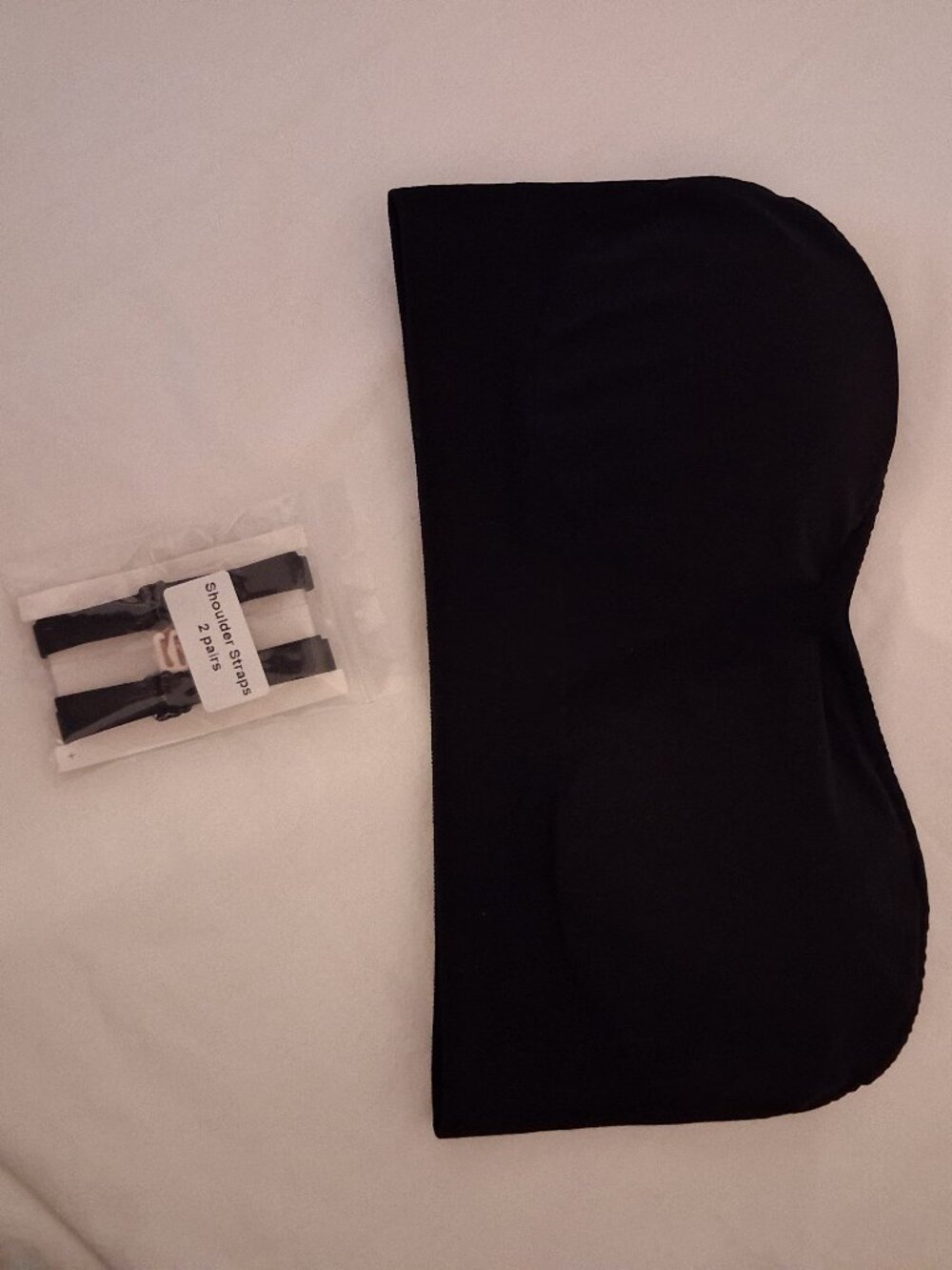 PRETTYWELL Strapless Padded Bandeau Bra Wireless Comfort Black Size Small EUC